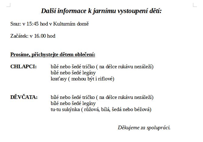 Další informace